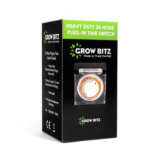 Grow Bitz HEAVY DUTY TIMER Plug in 24 Hour Time Switch