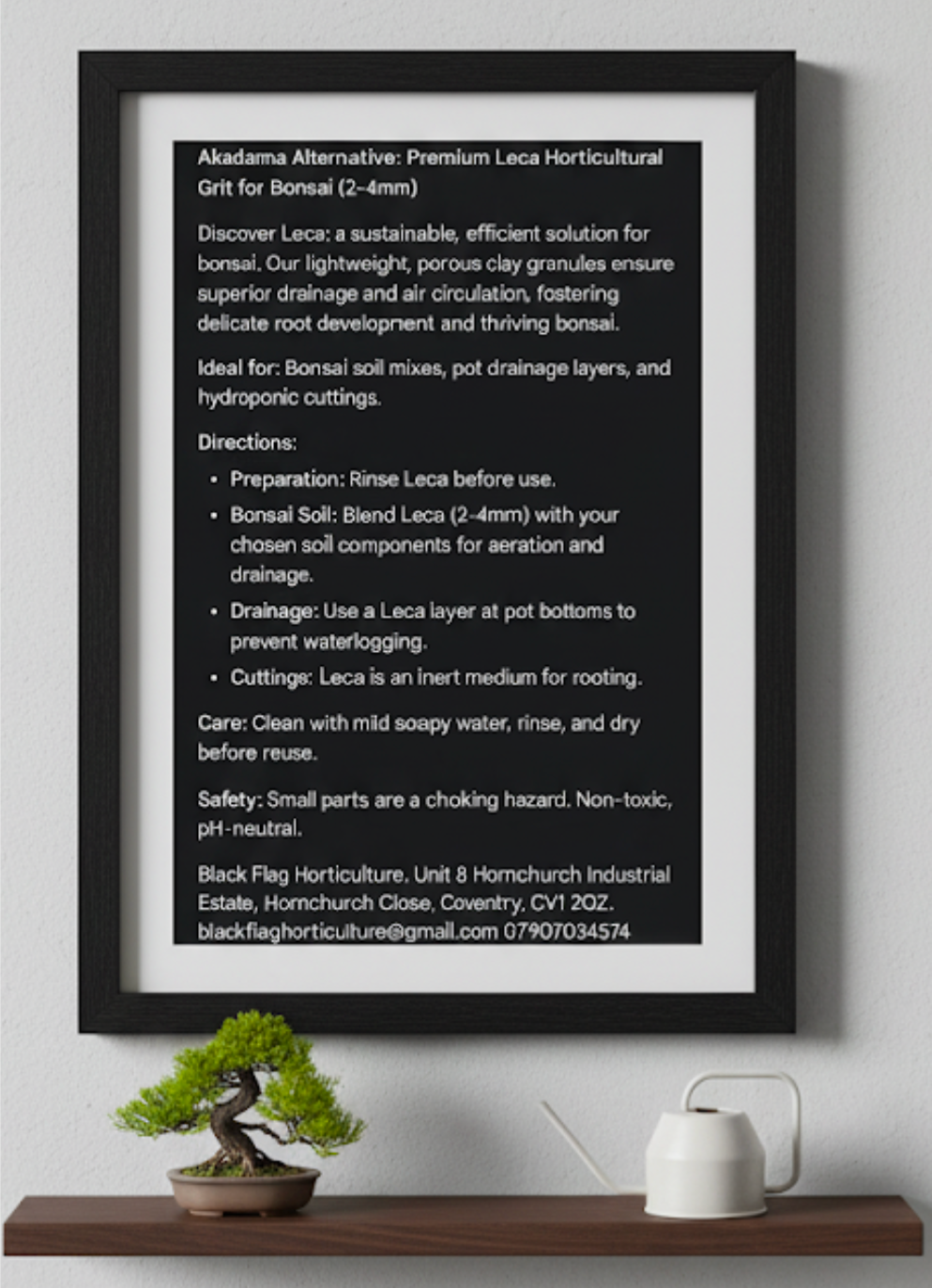 Akadama Alternative: Premium, Sustainable Horticultural Grit Leca for Bonsai (2-4mm)