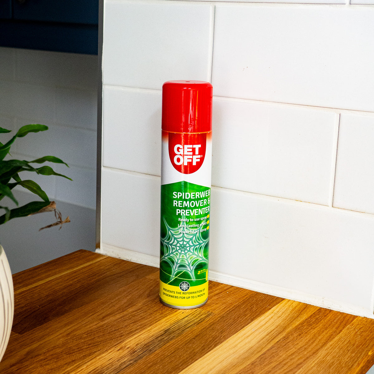 Get Off Spiderweb Remover & Preventer in a kitchen