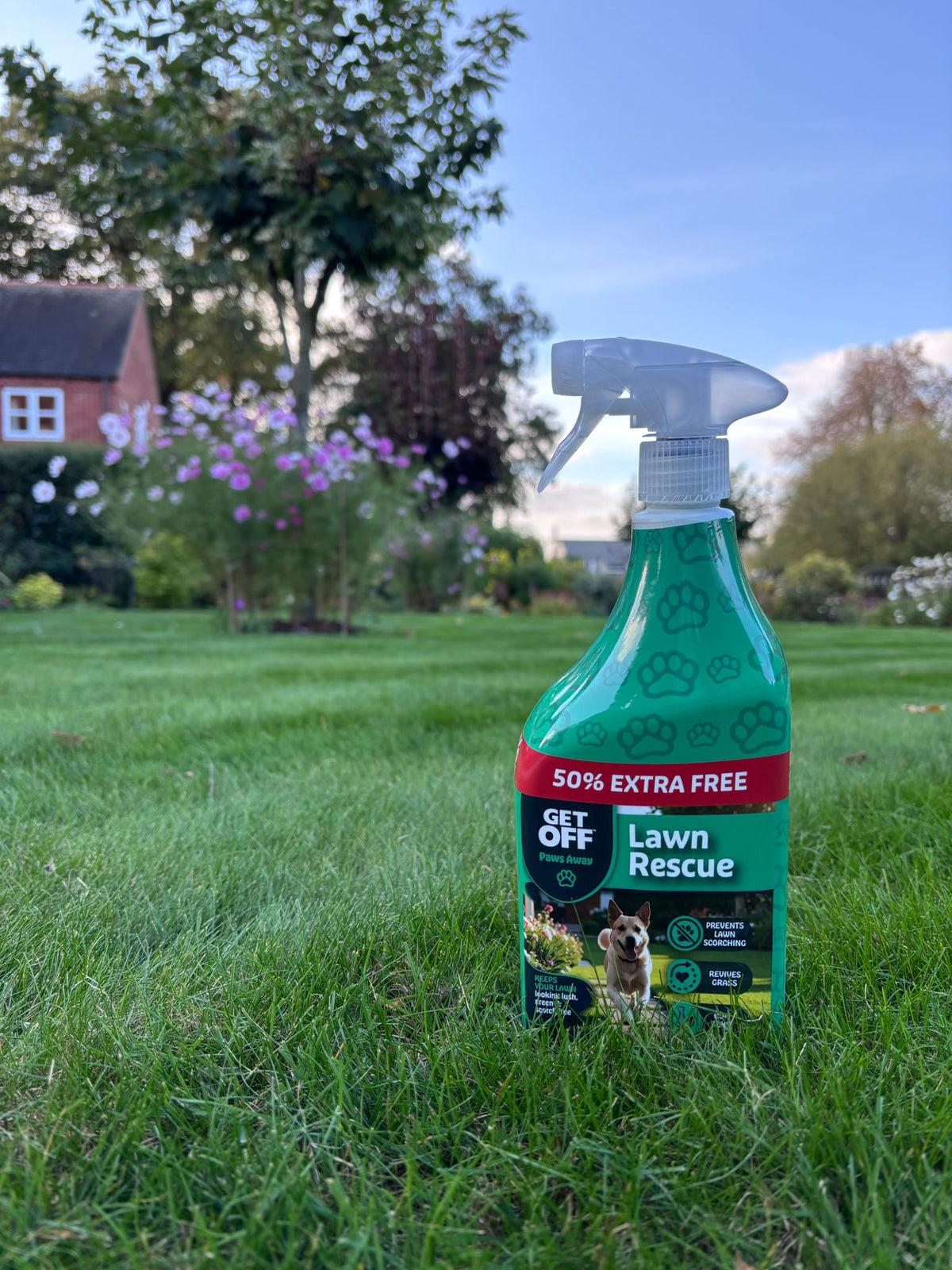Get Off Lawn Rescue on a green lawn