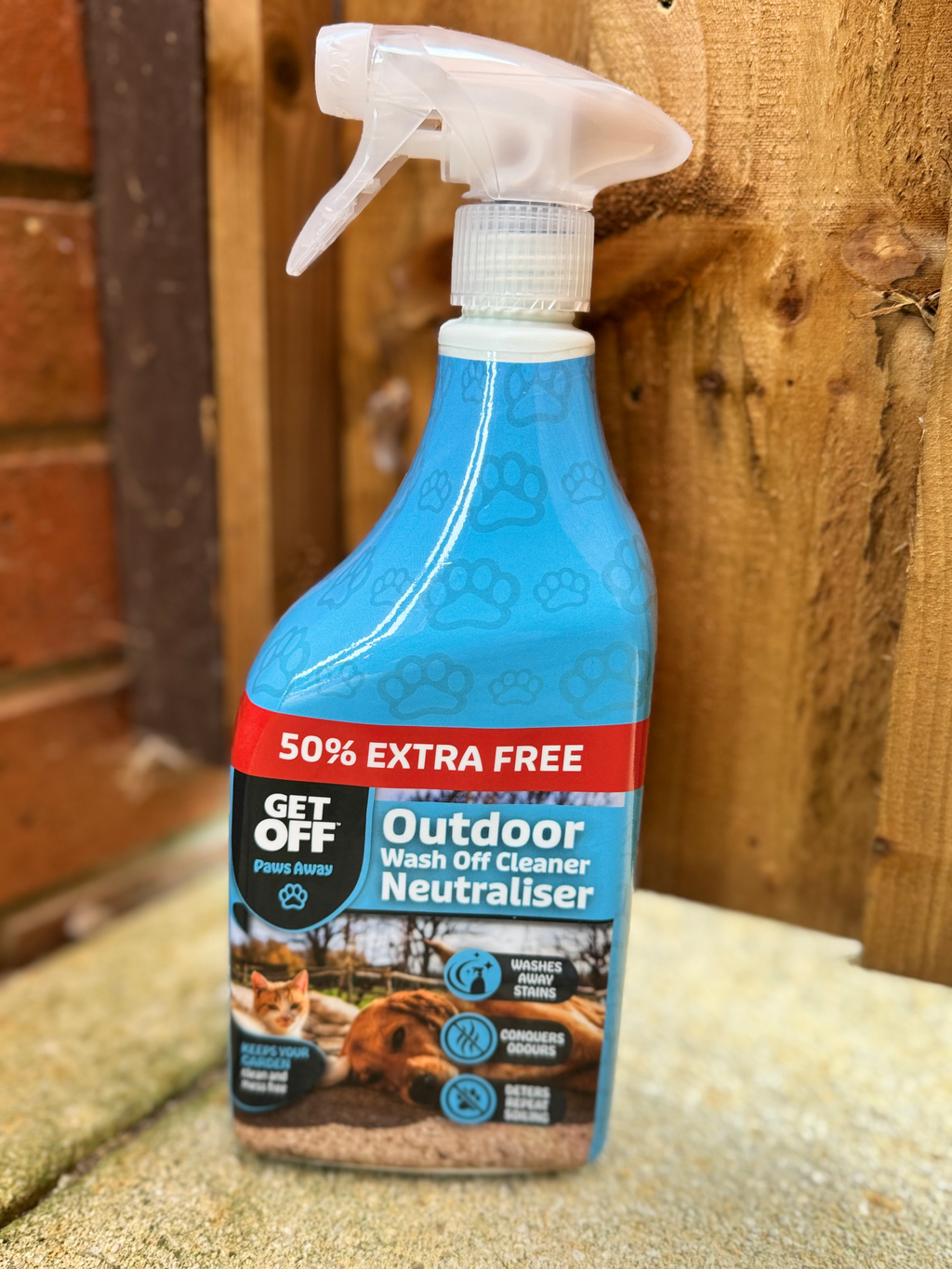 Wash Off Outdoor by a garden fence