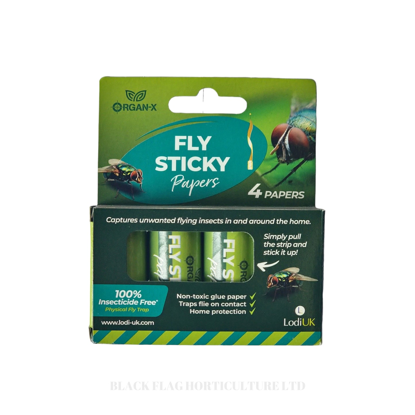 Organ-X - Fly Sticky Paper x 4