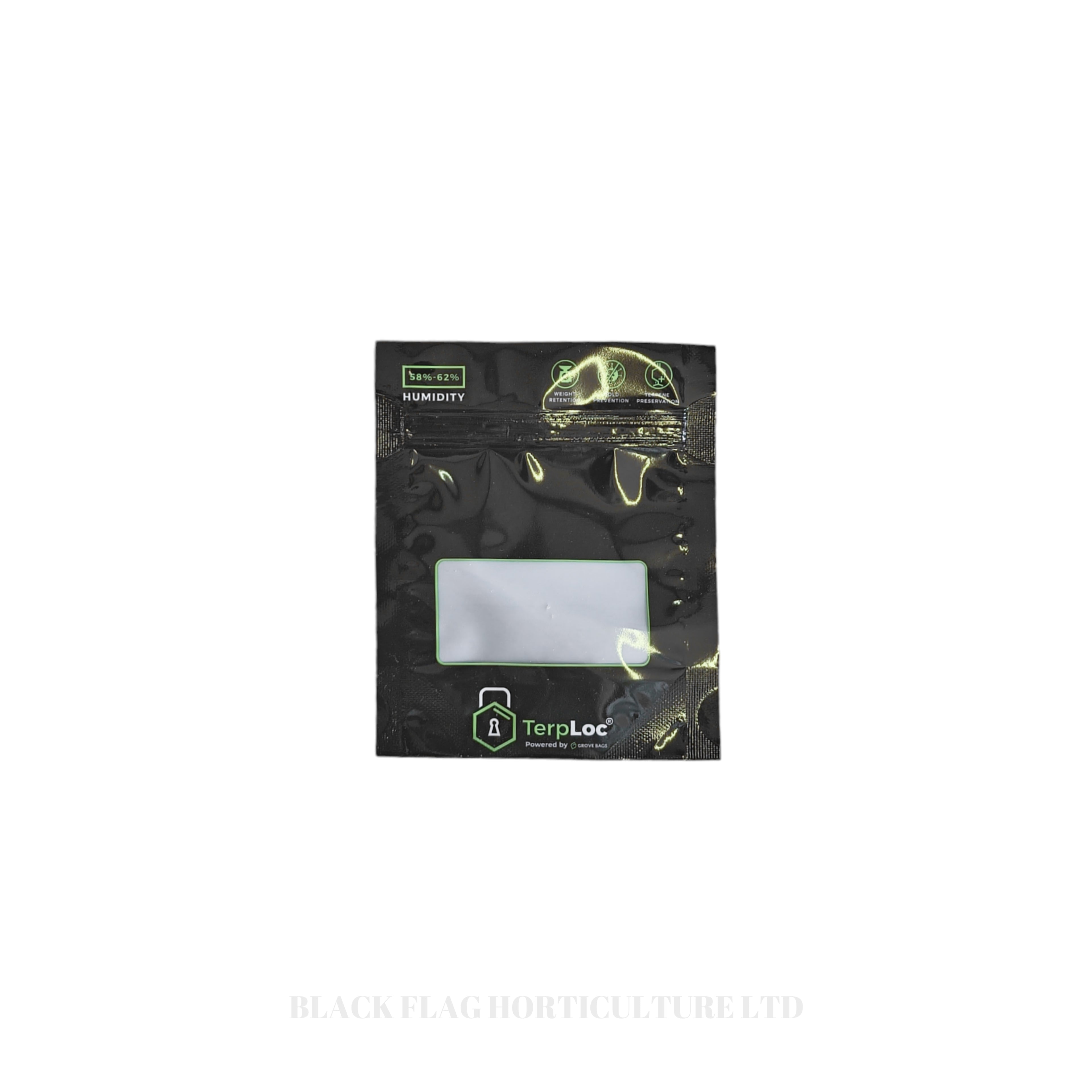 Grove Bags - Windowed Black - Odourless Terploc Technology  (Resealable Curing)