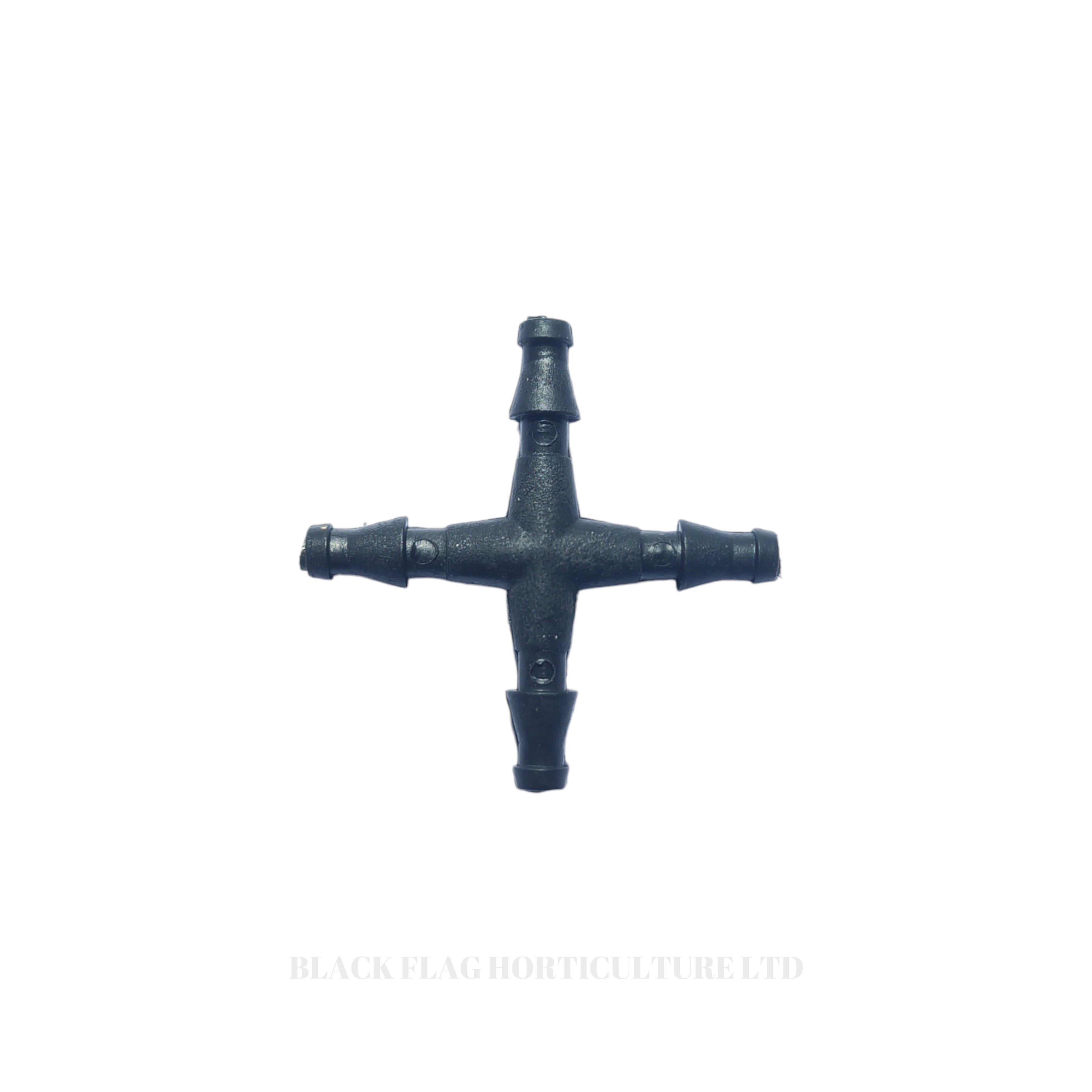 4mm Barb Cross Connector - Irrigation Fitting