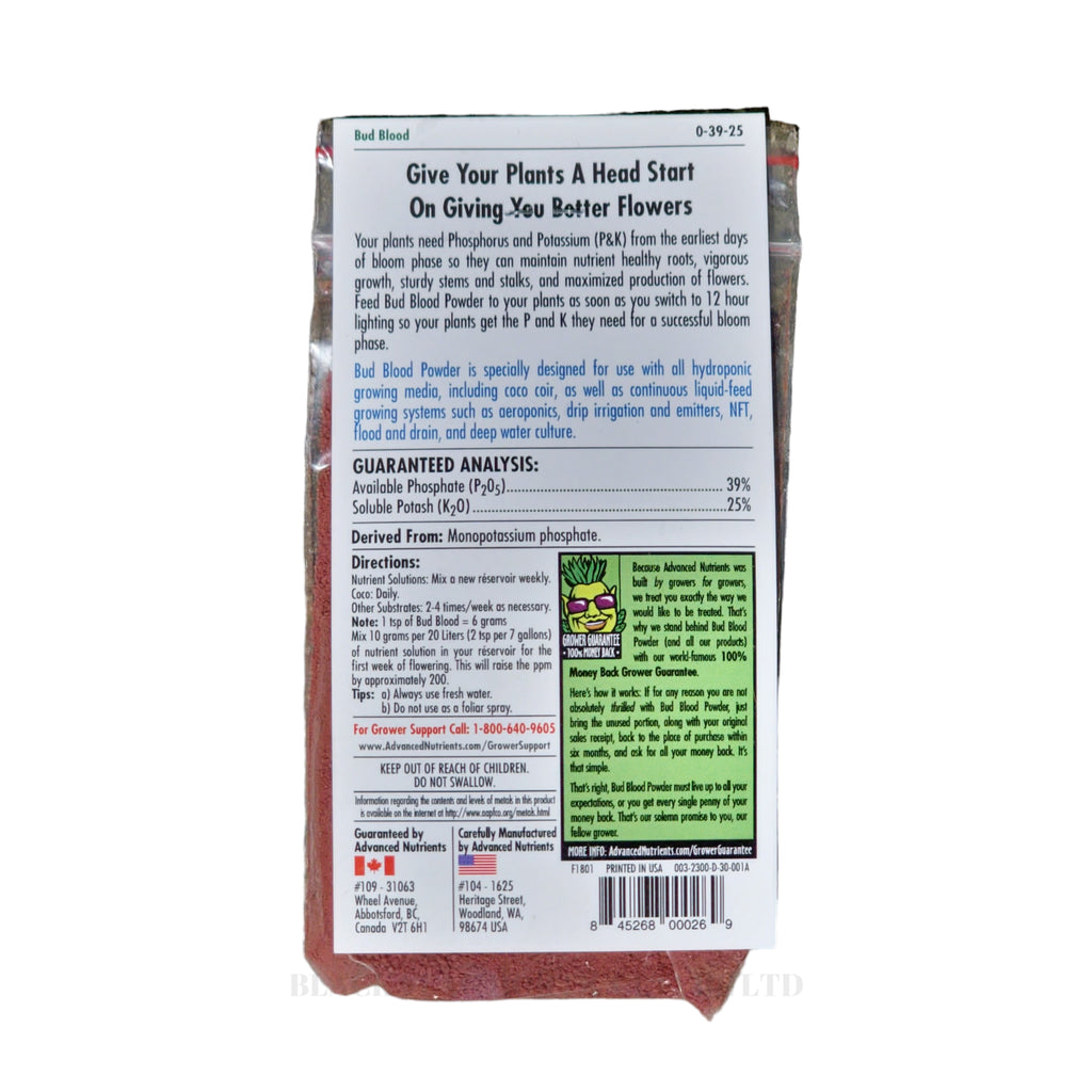 Advanced Nutrients - Bud Blood - Flowering Booster - Powder (40g Sachet)