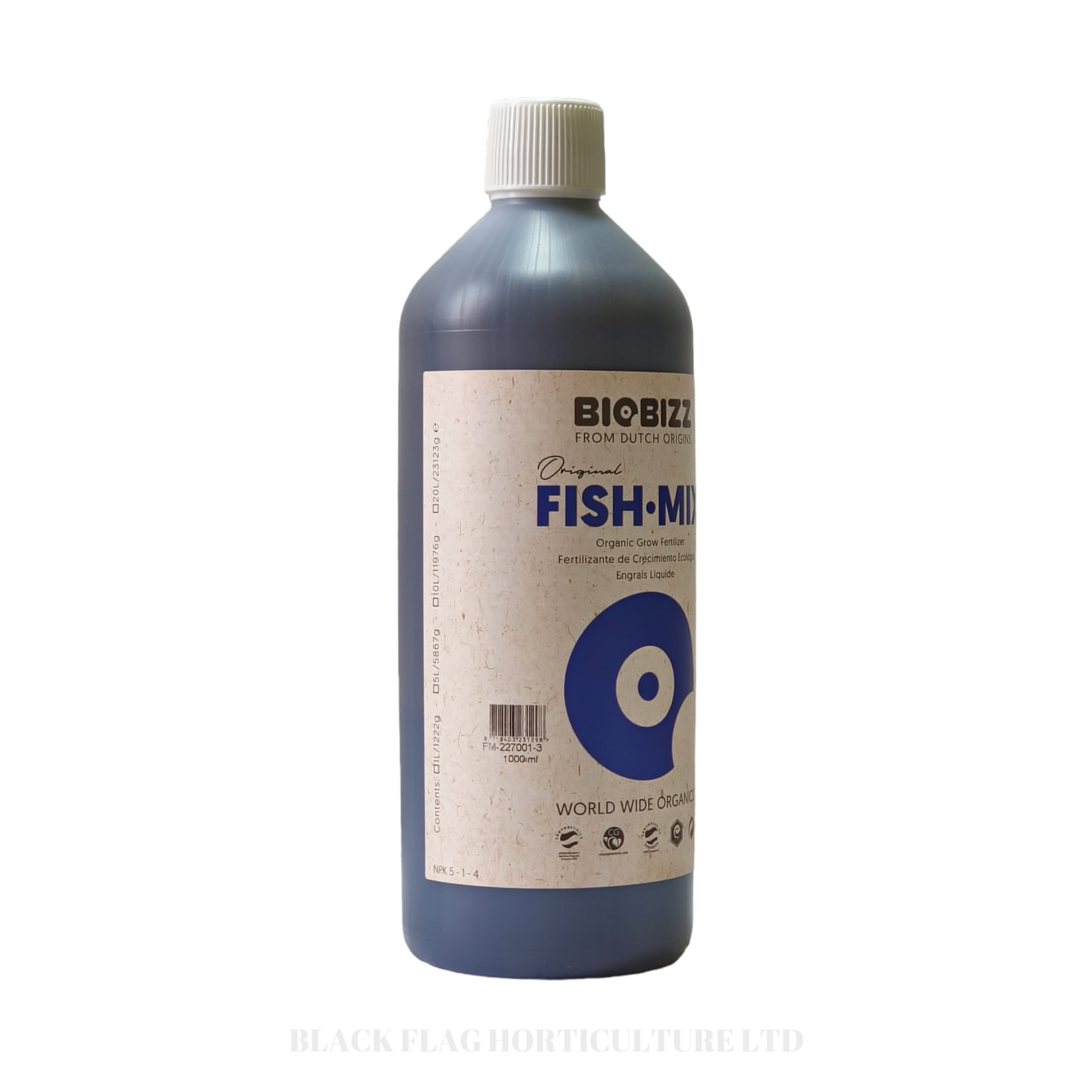Biobizz - Fish Mix - organic fish emulsion from the North Sea