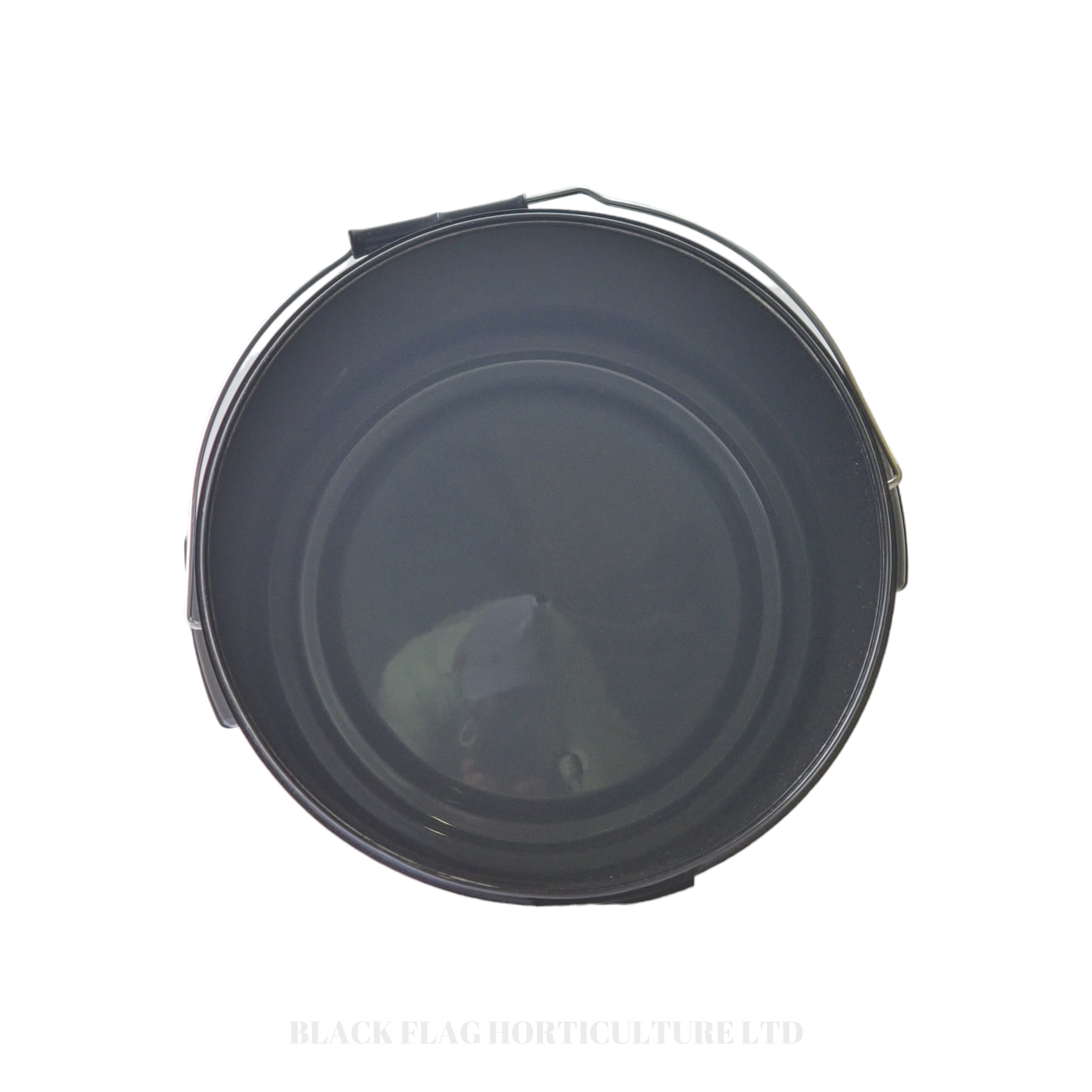 Black Plastic Buckets with Lids - With Handle
