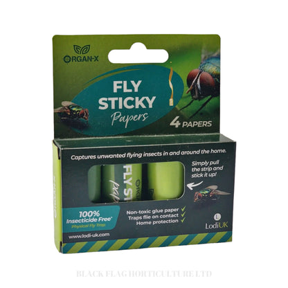 Organ-X - Fly Sticky Paper x 4 (Pest Control)