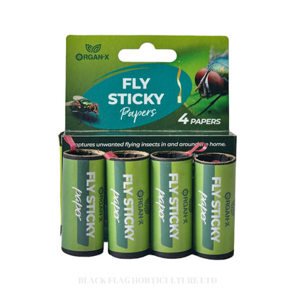 Organ-X - Fly Sticky Paper x 4 (Pest Control)