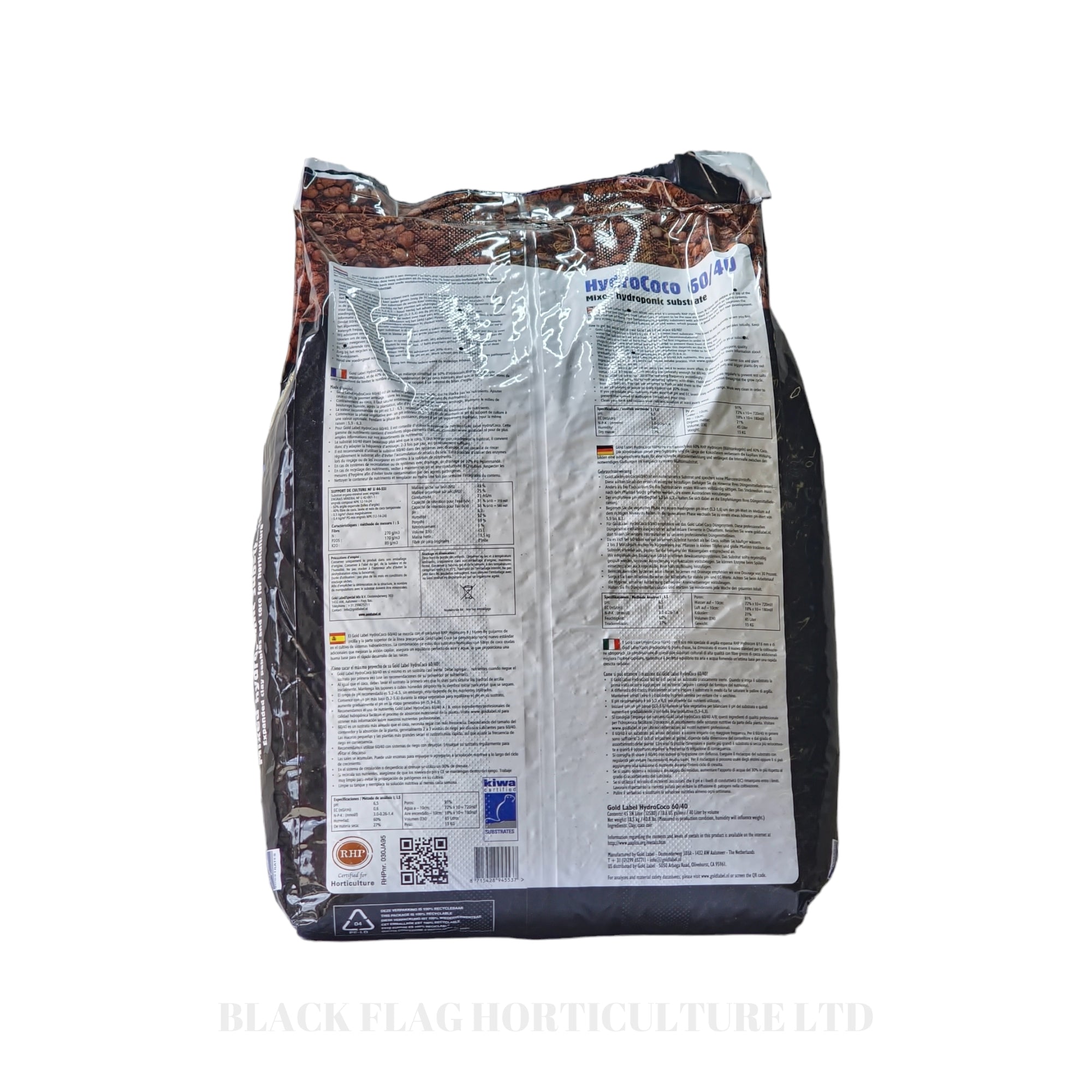 Gold Label - Hydro/Coco 60/40 Mix - RHP Certified for Hydroponics