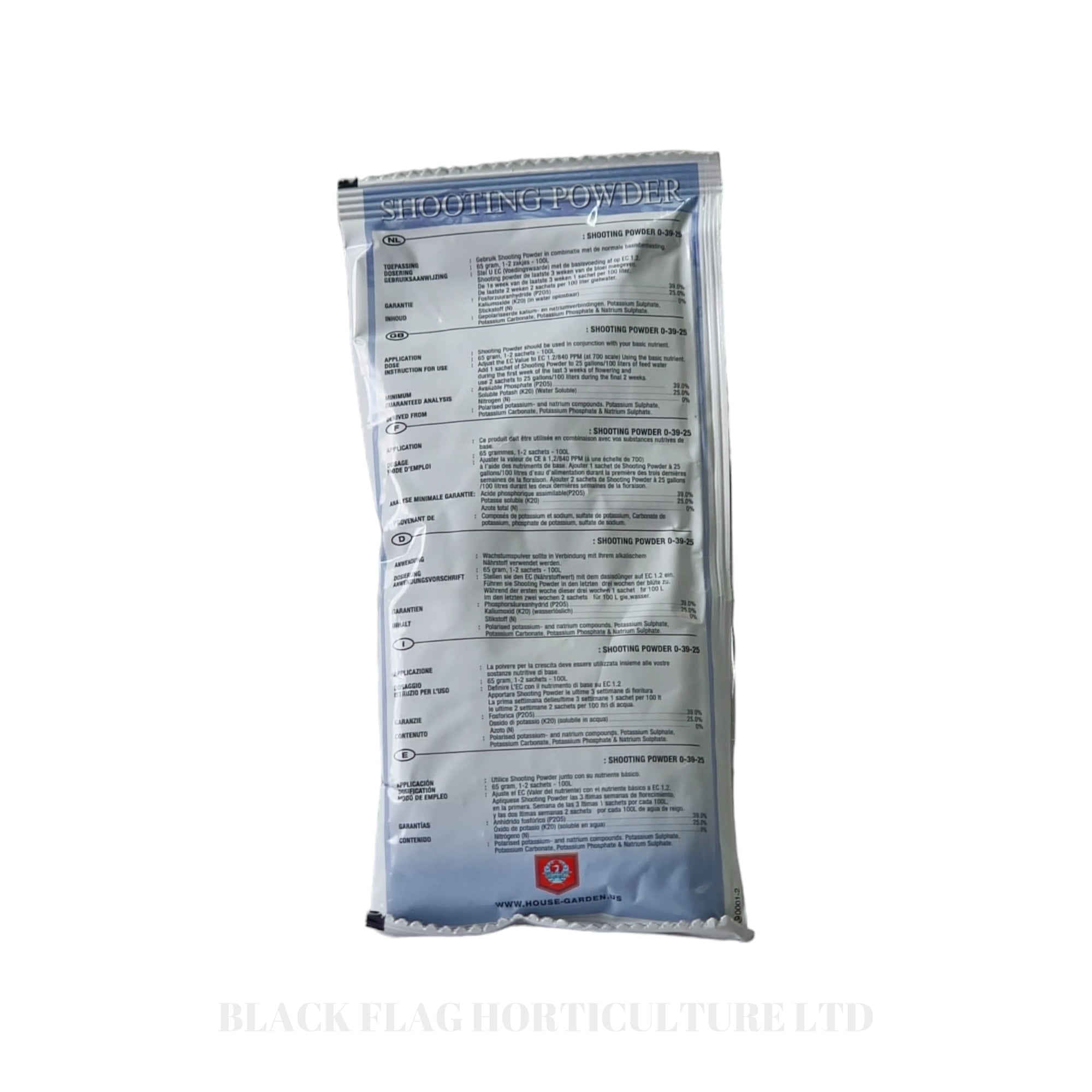 House & Garden - Shooting Powder (PK Booster)