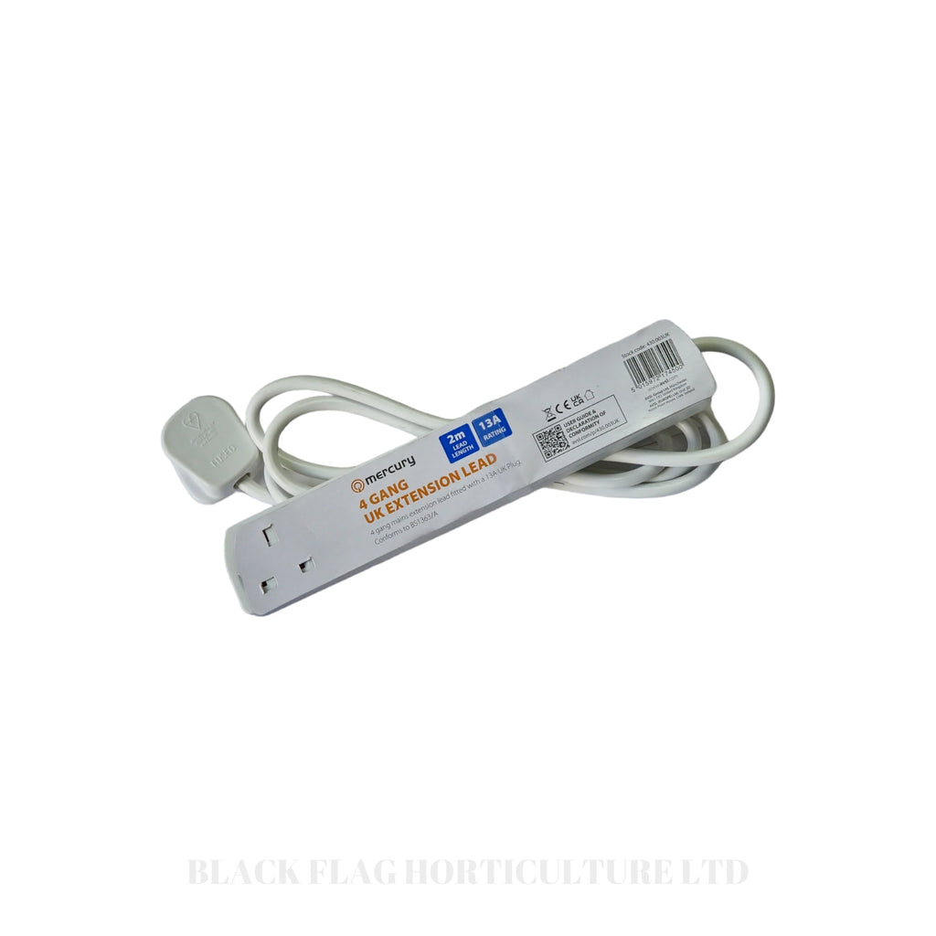 4 Gang Extension Lead 2.0m (No Light)