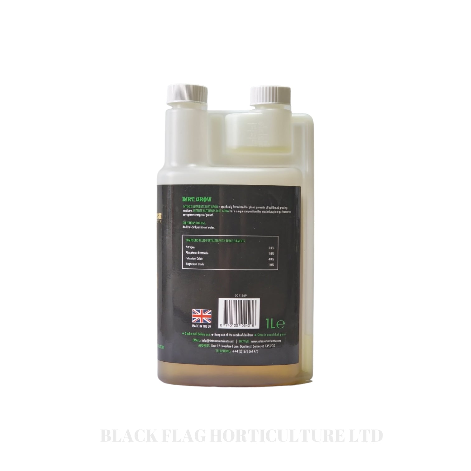 Intense Nutrients - Dirt: Grow (Base Feed)