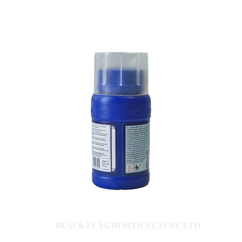 VitaLink Buddy 250ml bottle, back label with directions