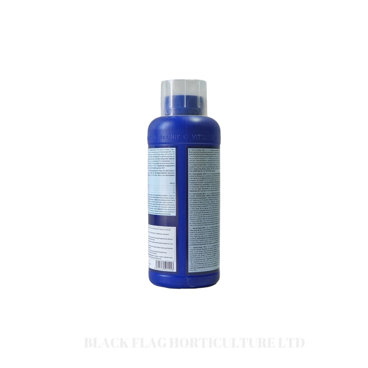 VitaLink Buddy 1 litre bottle, back label with directions