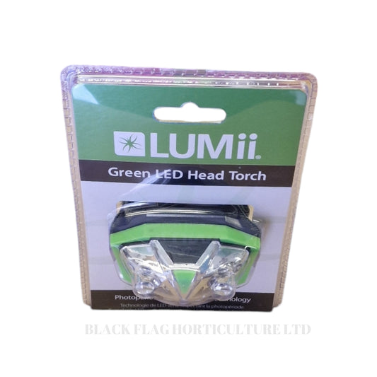 LUMii Green LED Head Torch