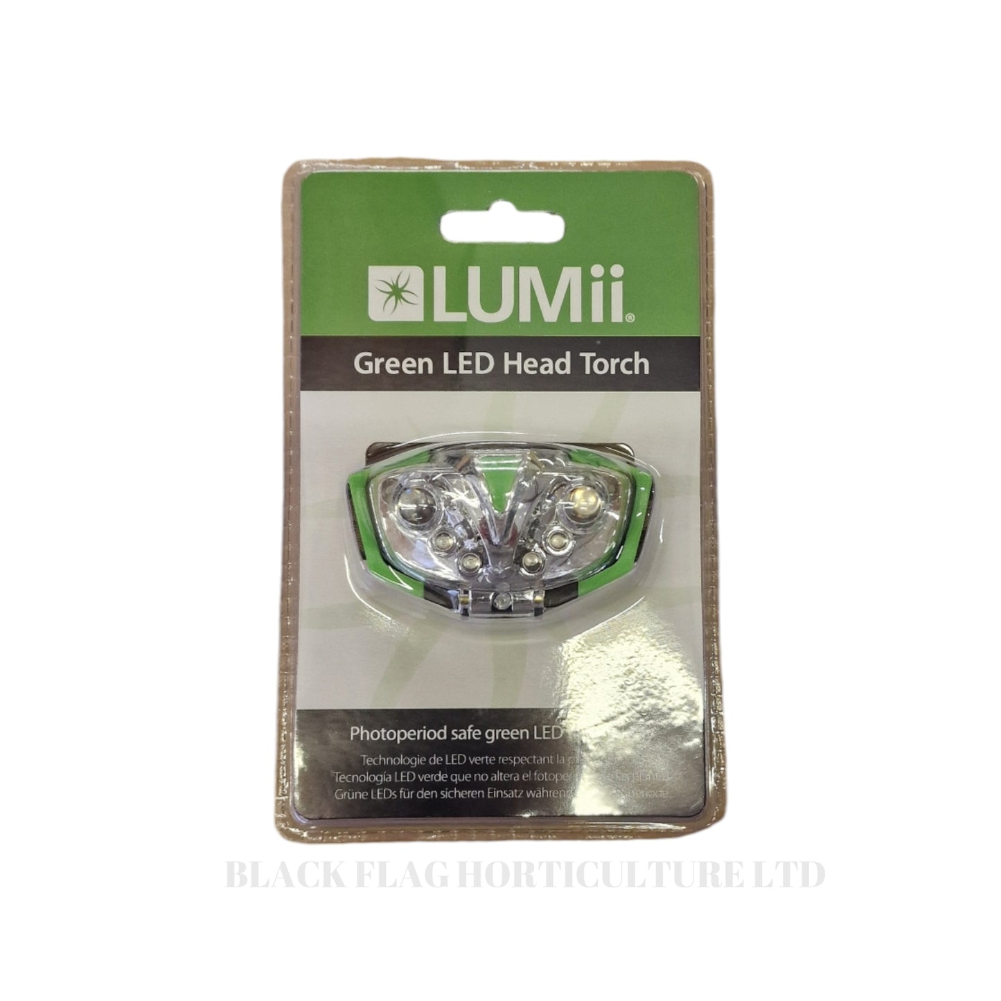 LUMii Green LED Head Torch