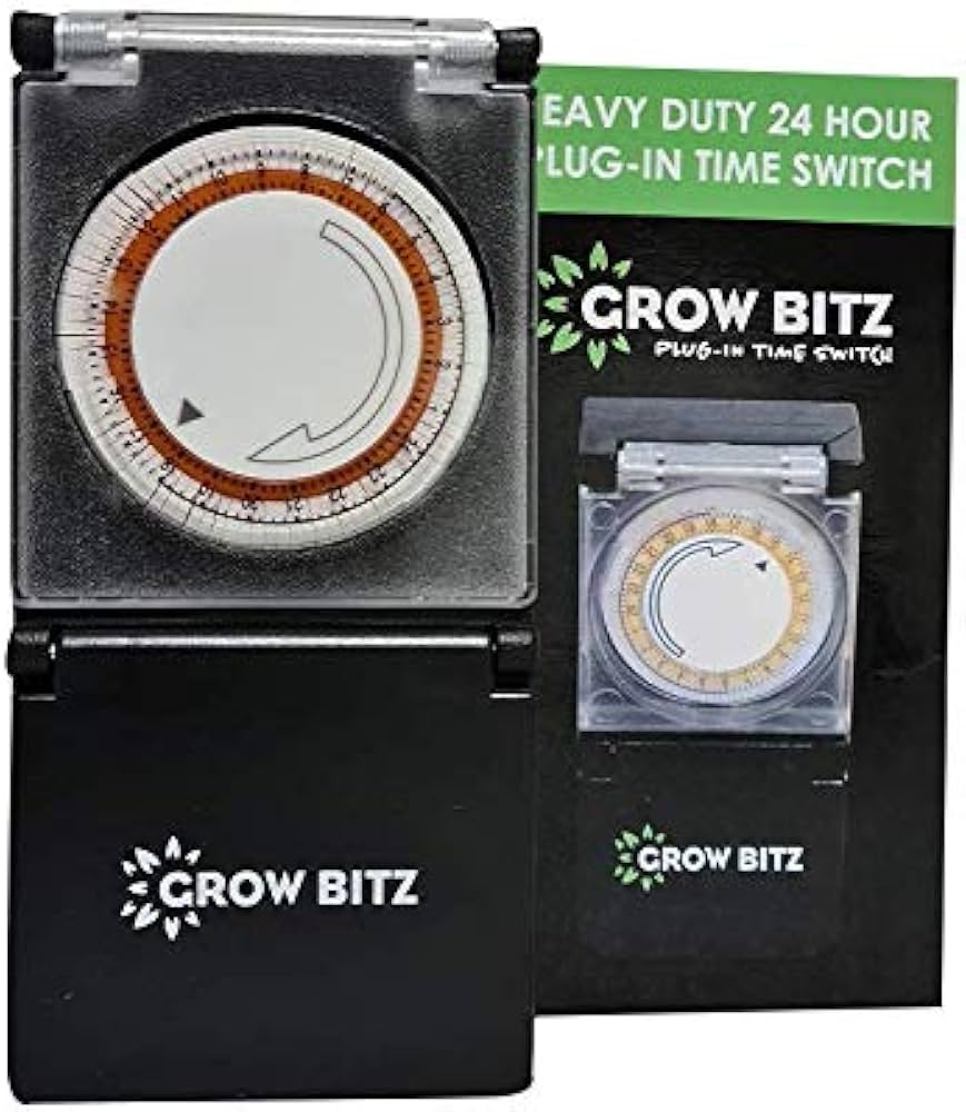 Grow Bitz HEAVY DUTY TIMER Plug in 24 Hour Time Switch