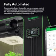 Vivosun - GrowHub E42A Controller, Smart Environmental WiFi-Controller with Temperature, Humidity, Timer, Cycle, Schedule Controls, for Grow Tent Cooling Ventilation Lighting