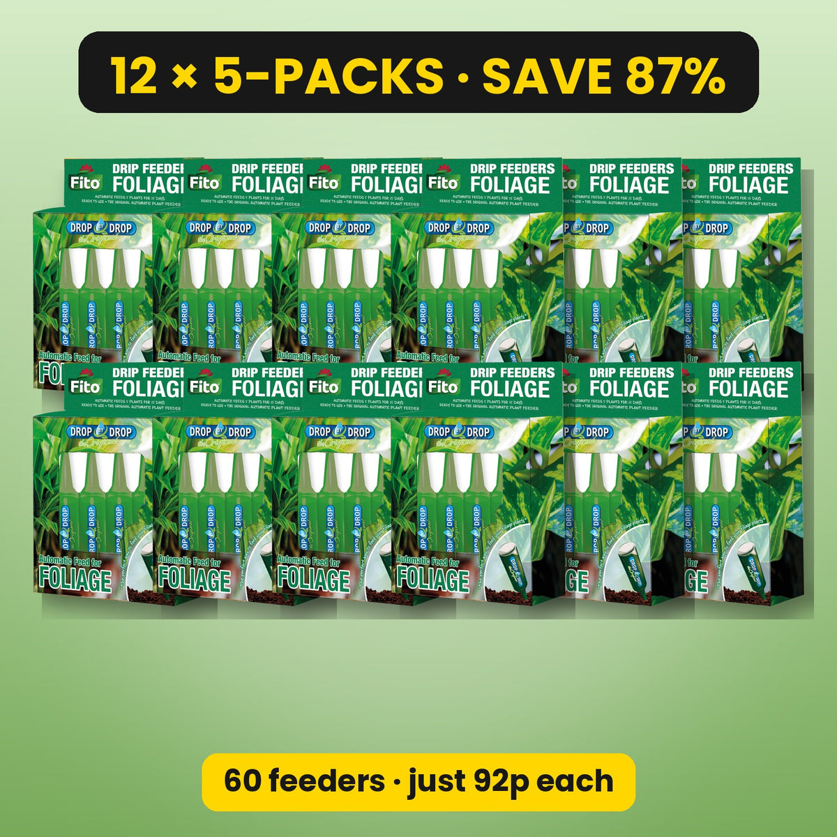 FITO Foliage drip feeders – box of 12 x 5-packs, 60 feeders