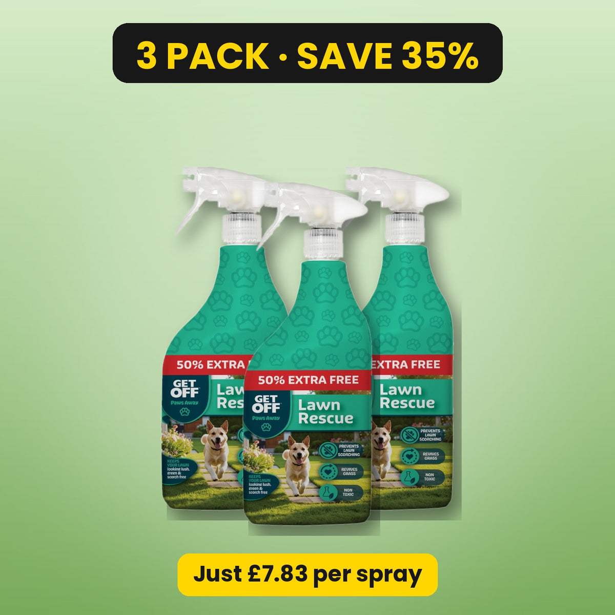 Get Off Lawn Rescue – 3 pack, save 35%
