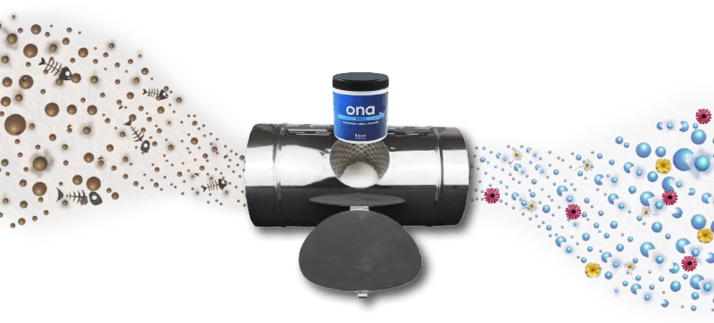 How the ONA Air Filter works: ONA Block neutralises odour in the duct airflow