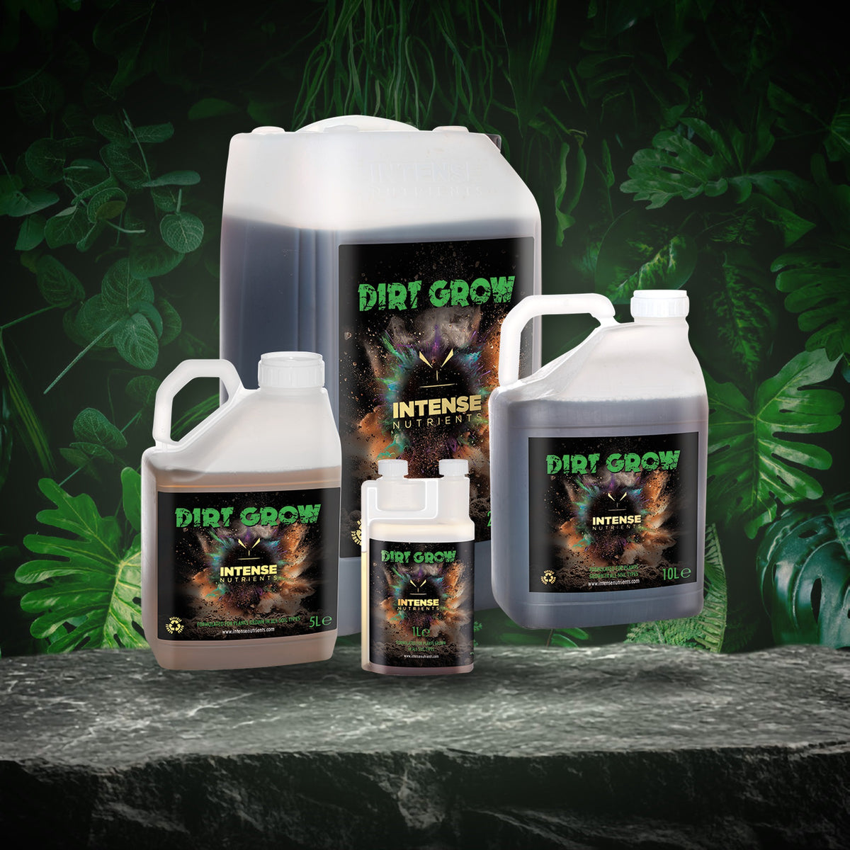 Intense Nutrients Dirt Grow full size range 1L to 25L