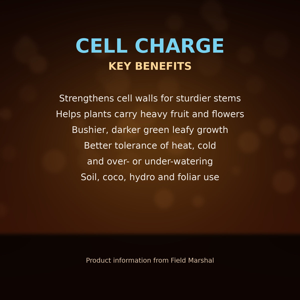 Cell Charge key benefits