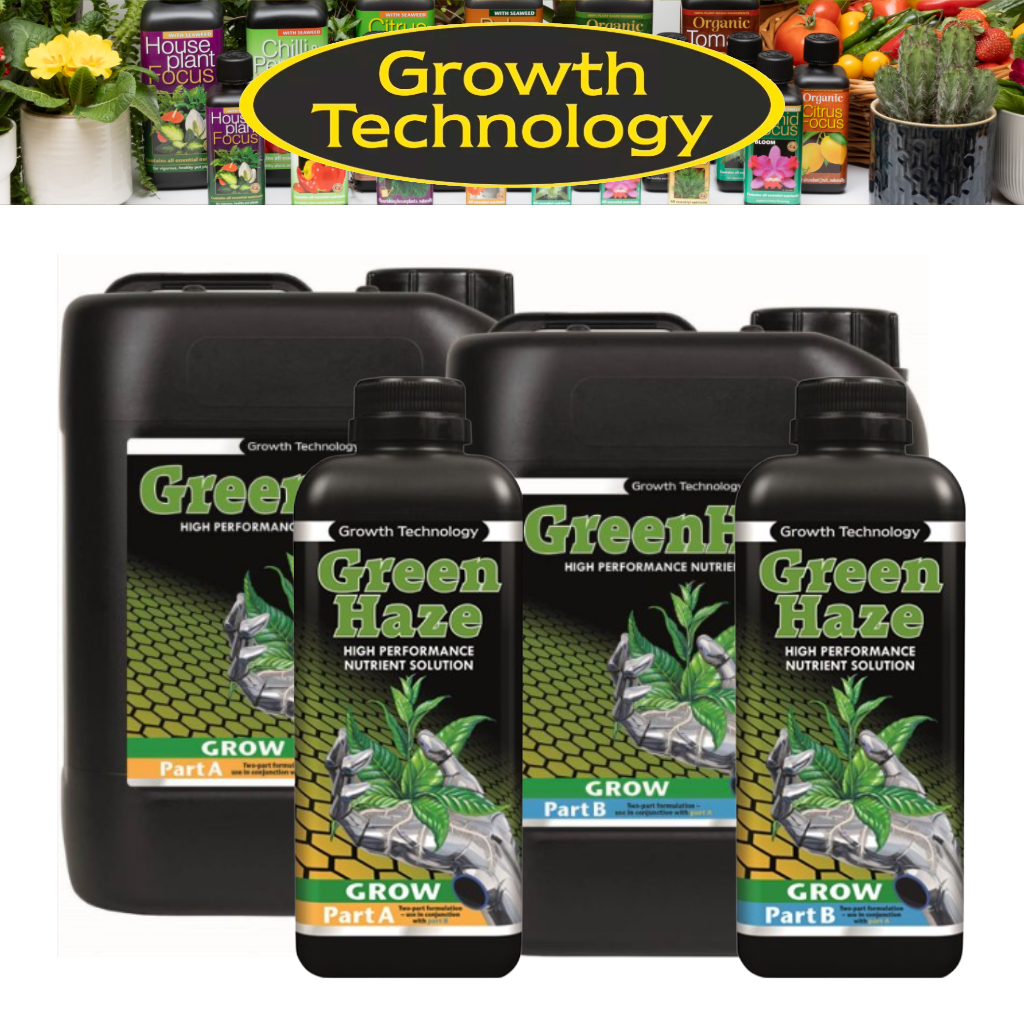 GreenHaze Grow A&B hydroponic growth nutrient by Growth Technology