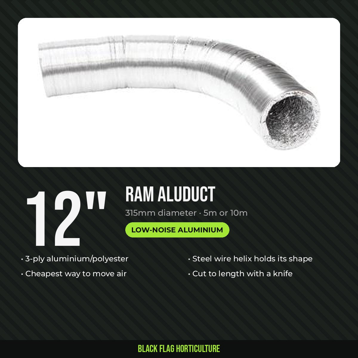 RAM Aluduct 12 inch 315mm ducting