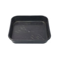 Black square plant pot saucer