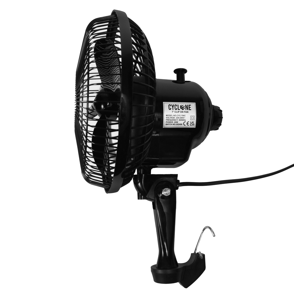Cyclone 7" Oscillating Clip On Fan