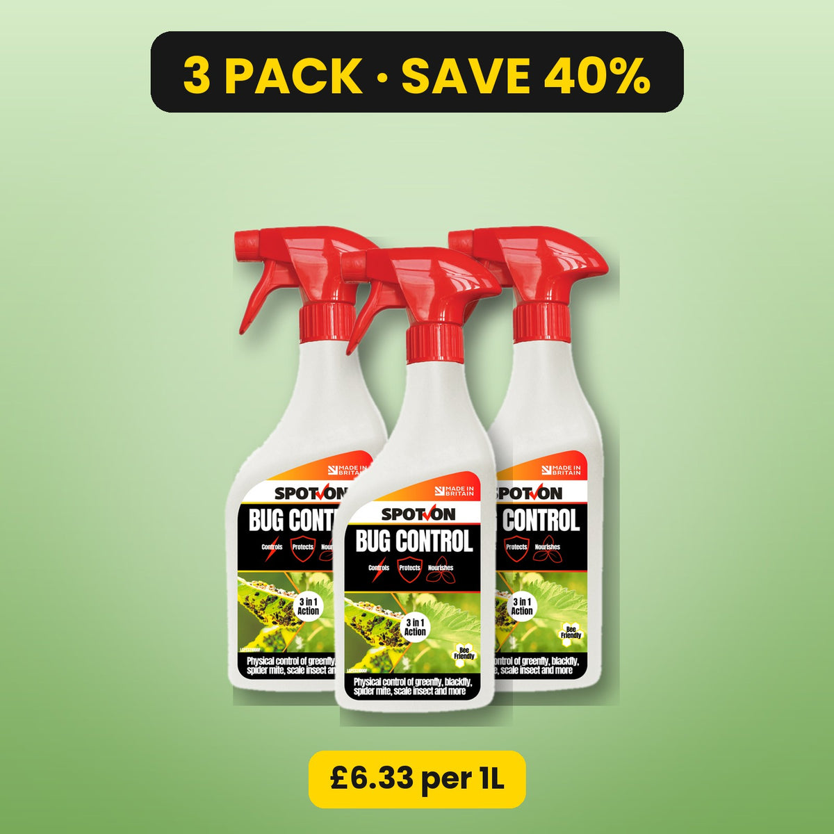 SPOT-ON Bug Control 1L – 3 pack, save 40%