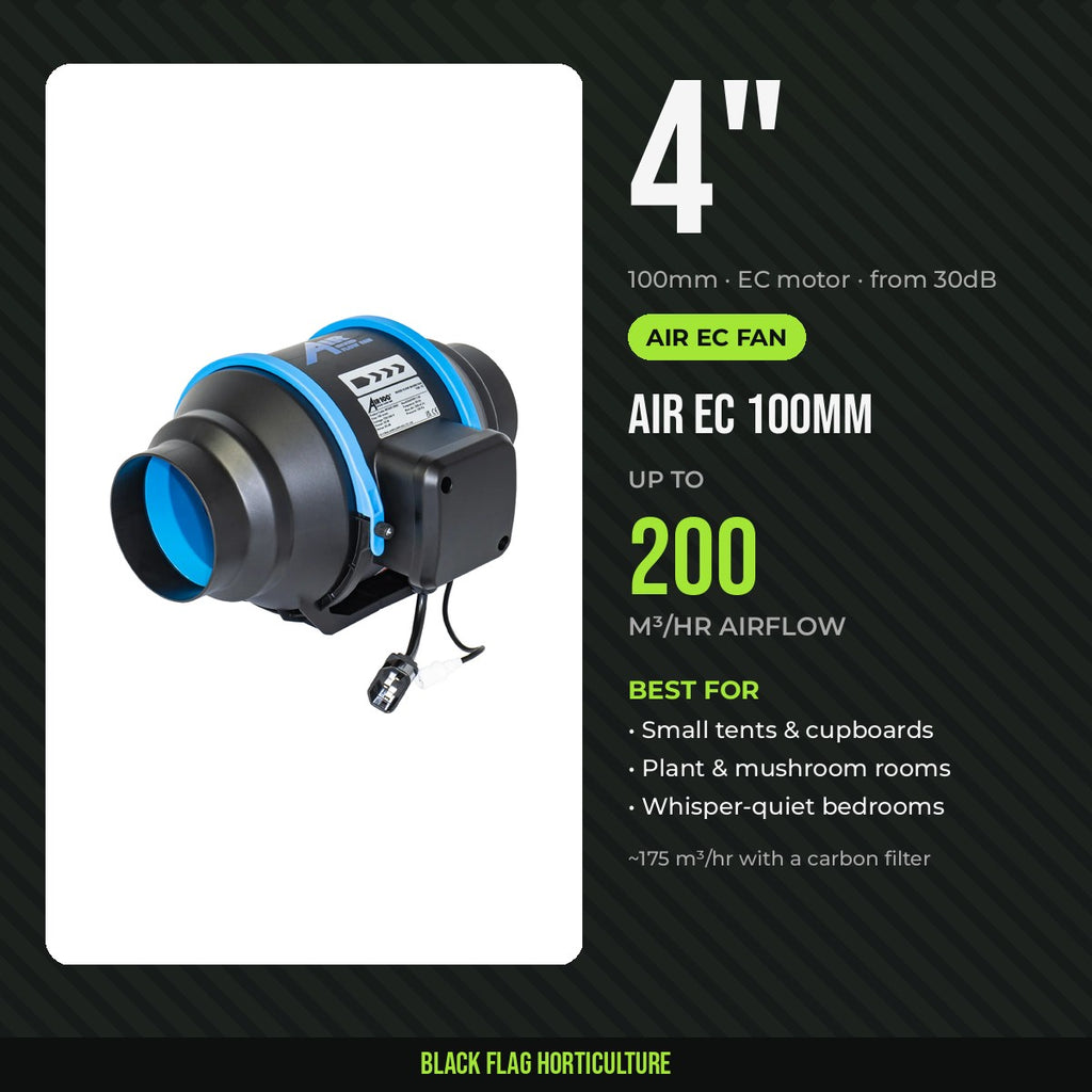 Air EC fan 100mm 4 inch