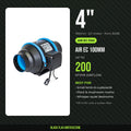 Air EC fan 100mm 4 inch