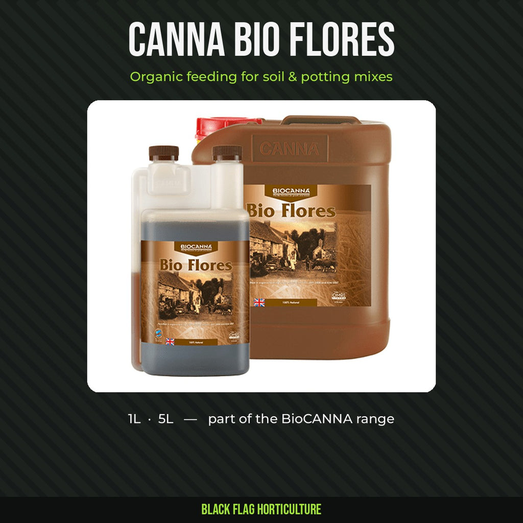 CANNA Bio Flores organic flowering feed, 1L and 5L