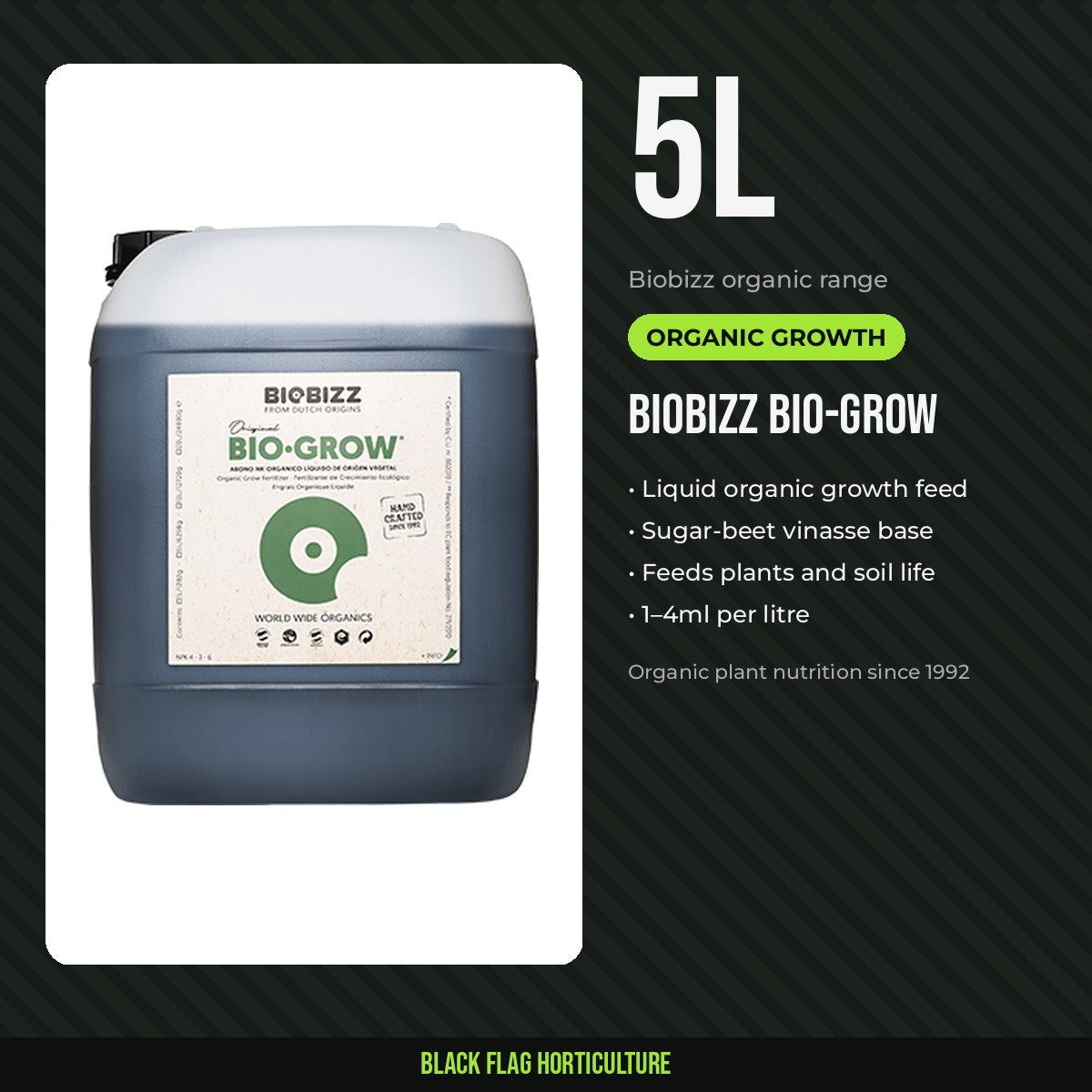 BIOBIZZ Bio-Grow 5 litre