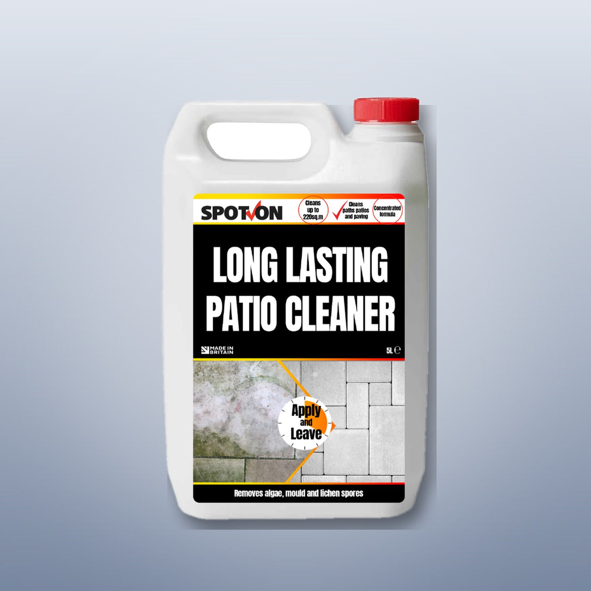 SPOT-ON Long Lasting Patio Cleaner 5L concentrate – single