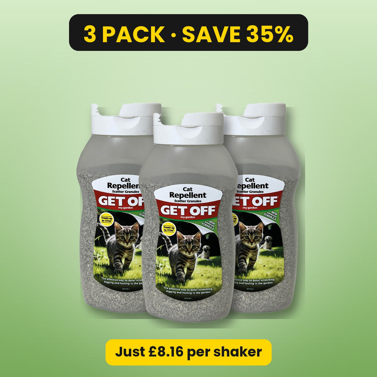 Get Off Cat Repellent 500ml – 3 pack, save 35%