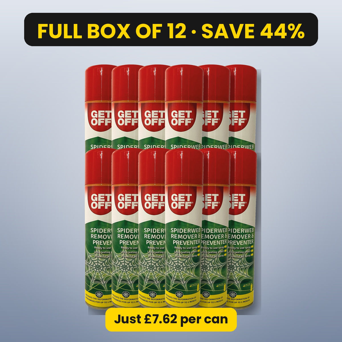 Get Off Spiderweb Remover – full box of 12, save 44%