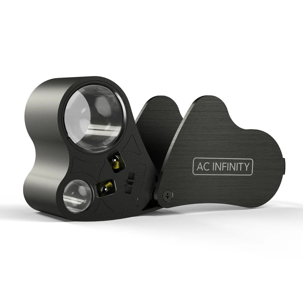 Jewelers loupe 30x 60x LED magnifier for trichome inspection