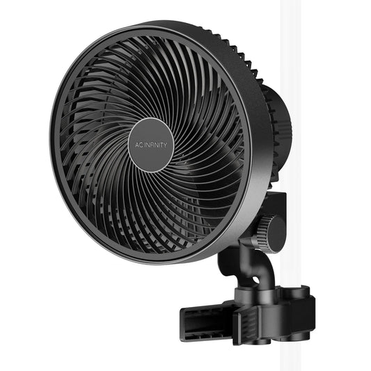 AC Infinity - Cloudray - Black 6 inch Clip on Fan for Growing Environments
