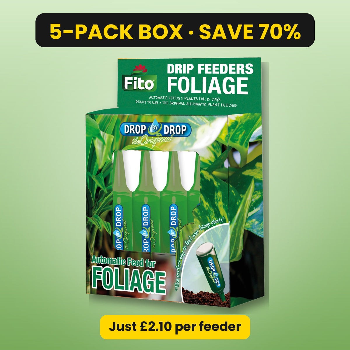 FITO Foliage drip feeders 5-pack box – save 70%