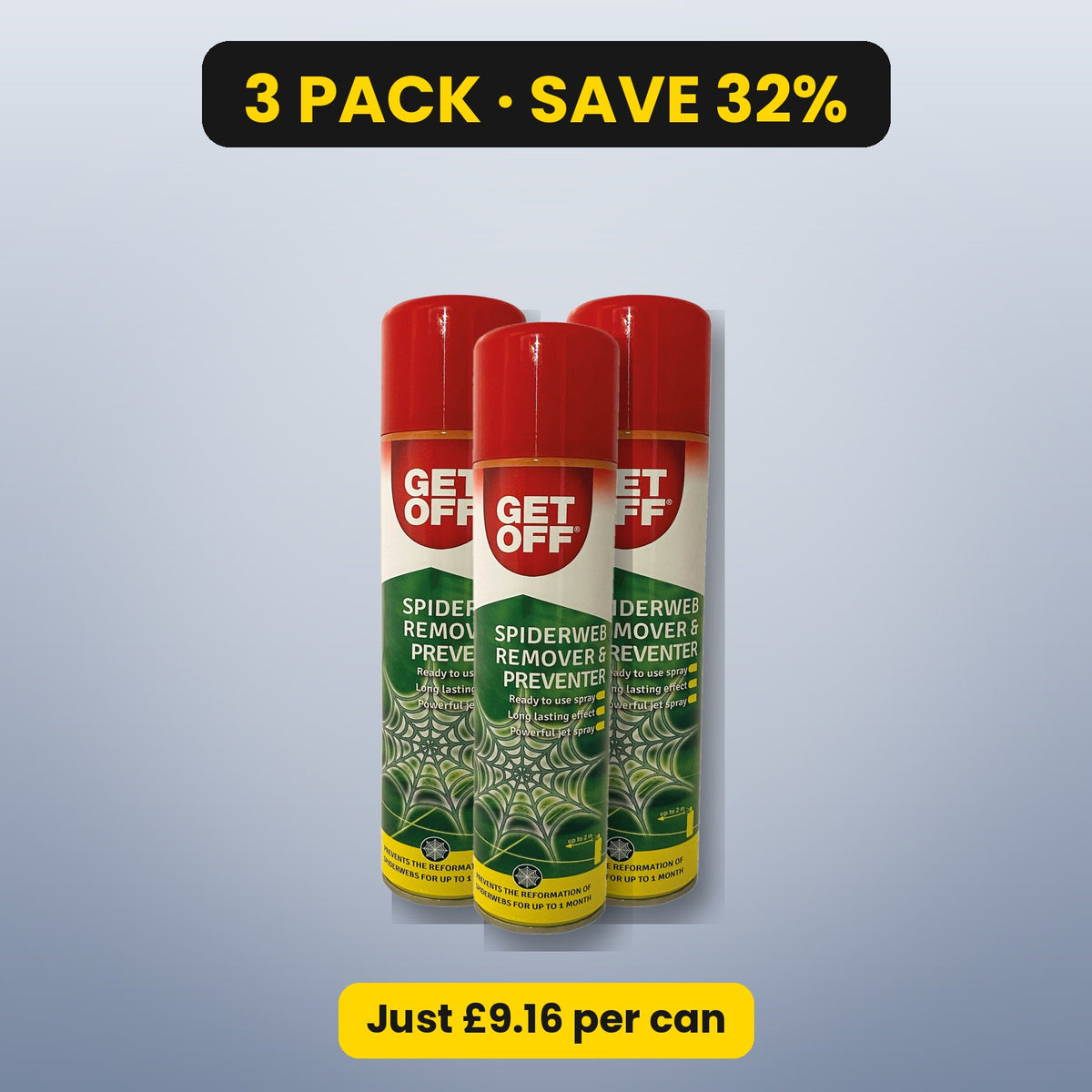 Get Off Spiderweb Remover – 3 pack, save 32%