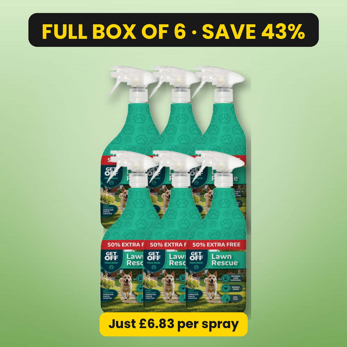 Get Off Lawn Rescue – full box of 6, save 43%