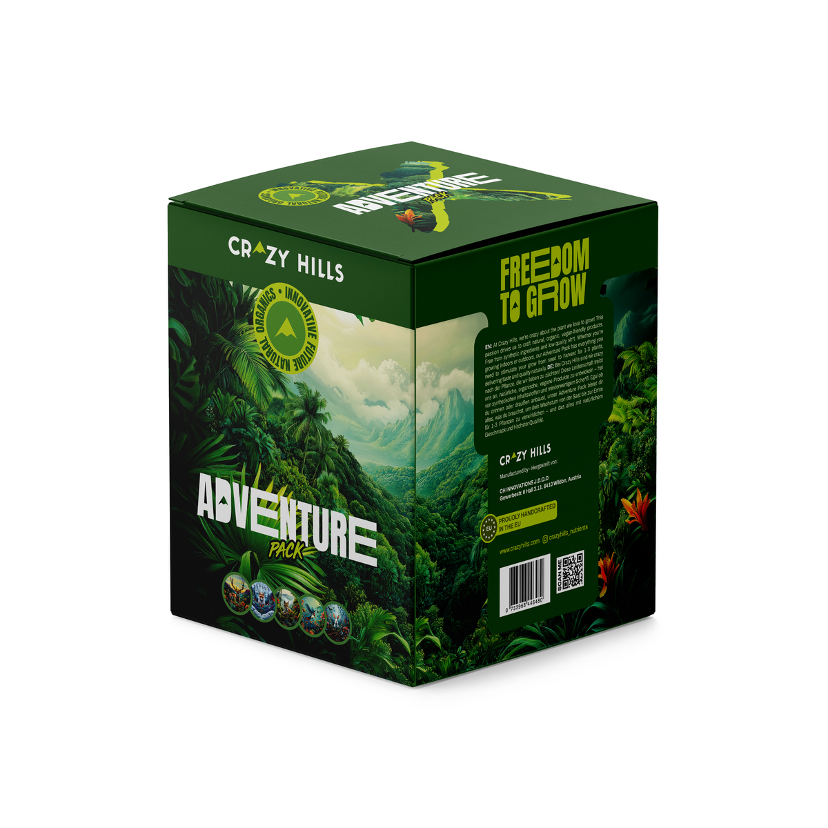 Crazy Hills Adventure Pack organic nutrient starter kit