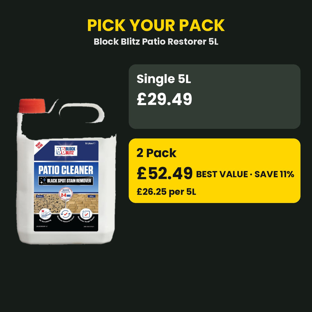 Block Blitz Patio Restorer price guide – single vs 2 pack