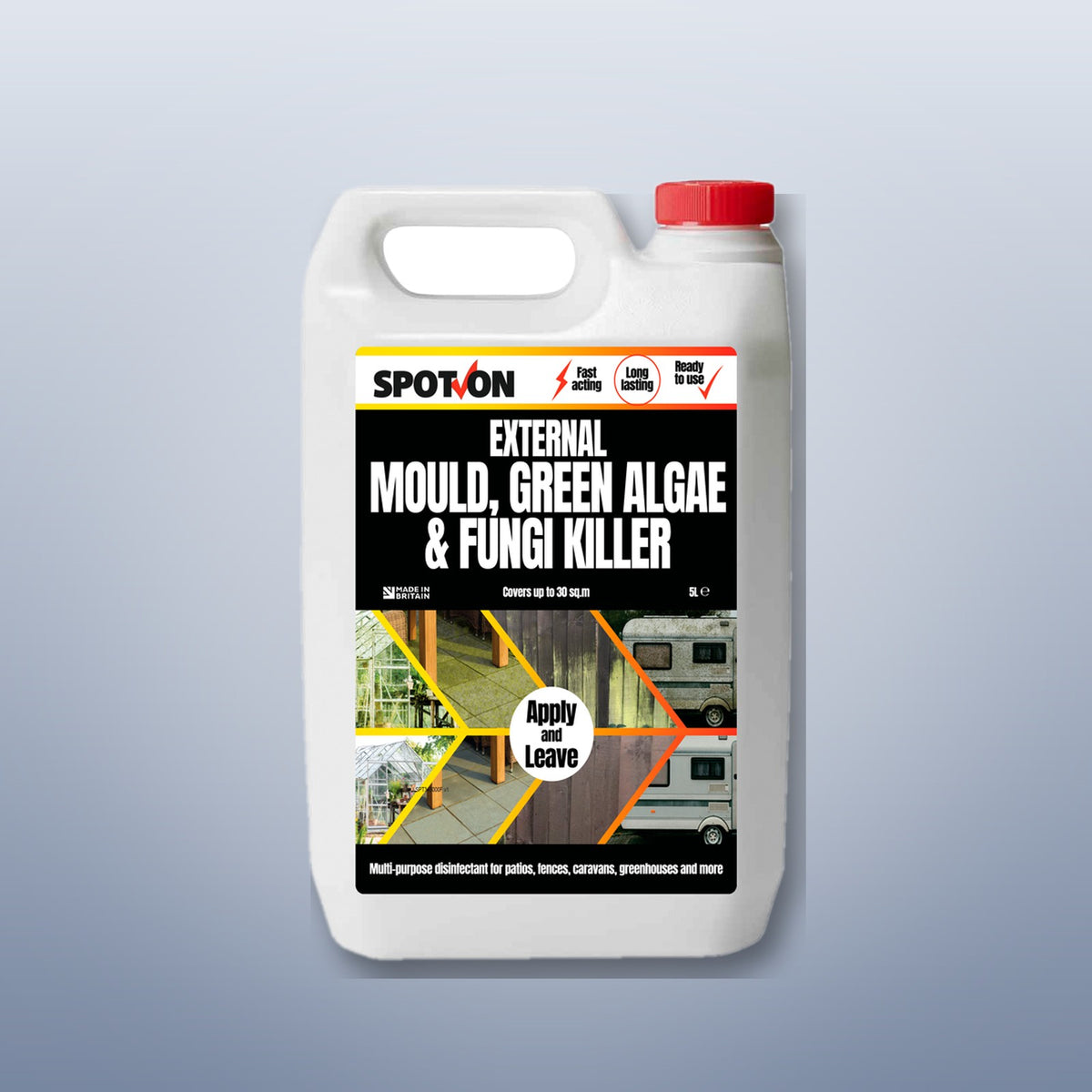 SPOT-ON External Mould, Green Algae & Fungi Killer 5L – single