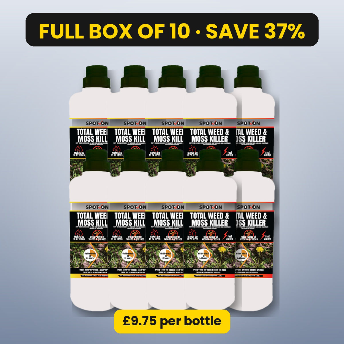 SPOT-ON Total Weed & Moss Killer – box of 10, save 37%