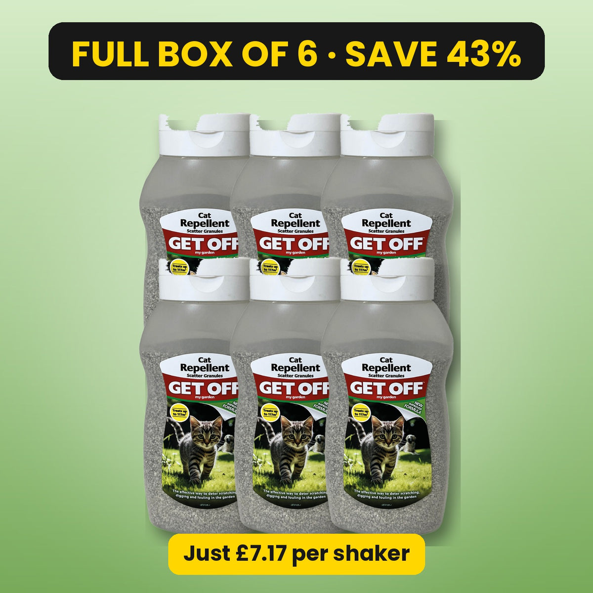 Get Off Cat Repellent 500ml – full box of 6, save 43%